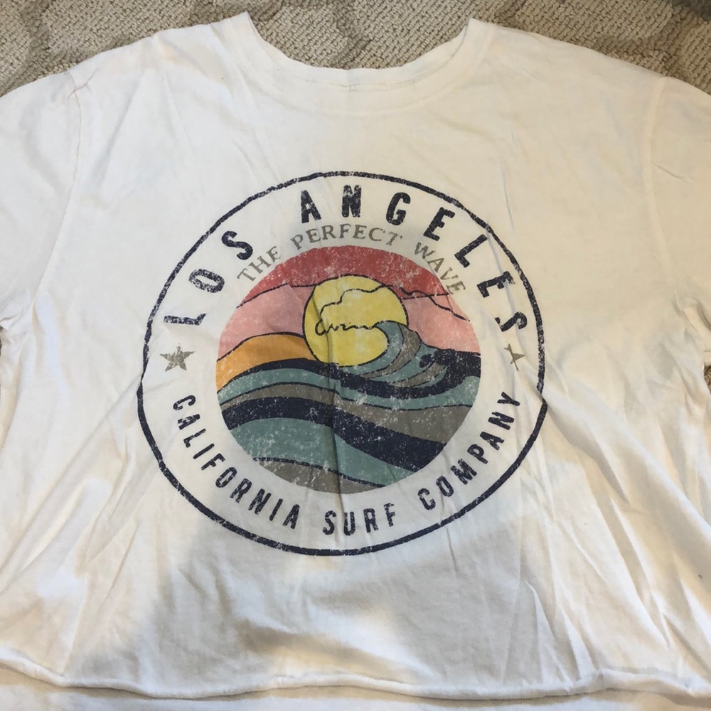 Cropped Los Angeles t shirt